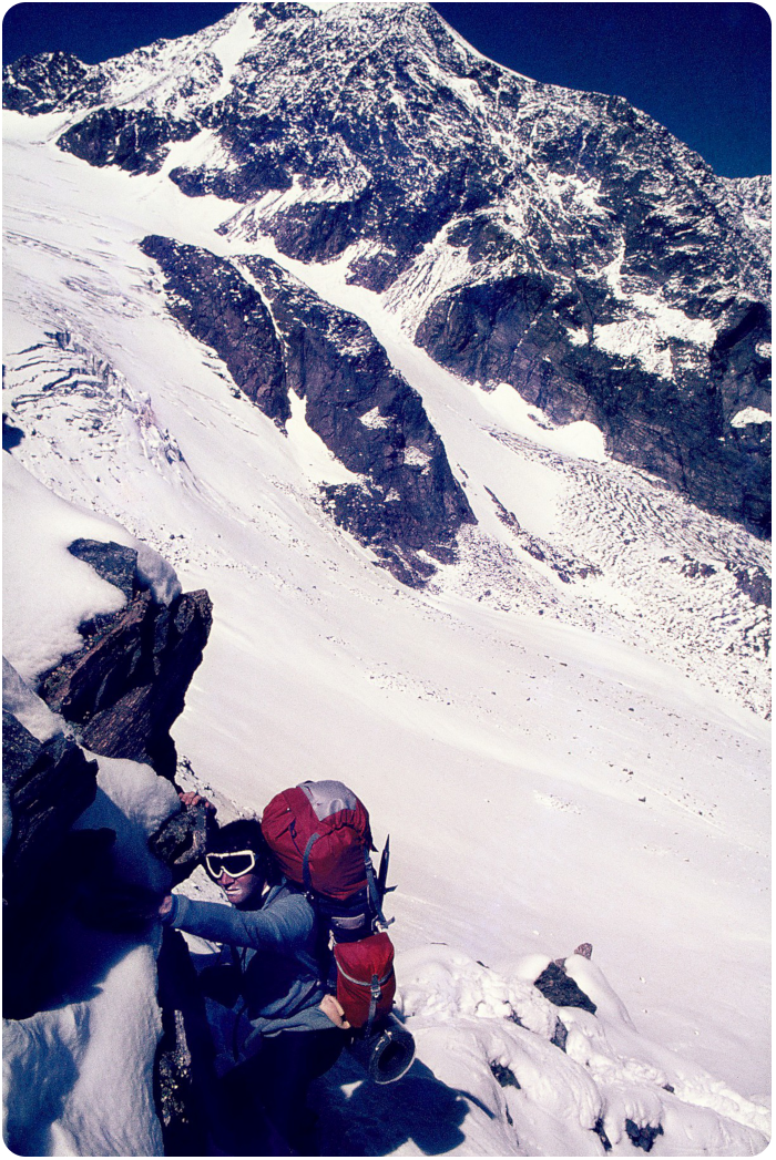 climbing in the alps  - click on image to return