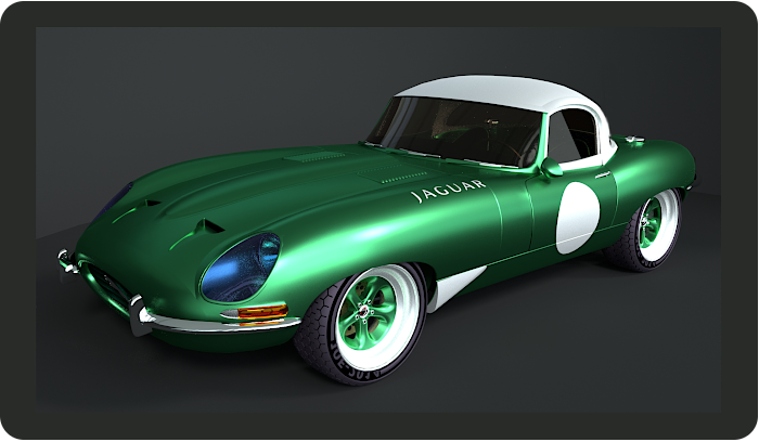 jaguar 3d model - click on image to return