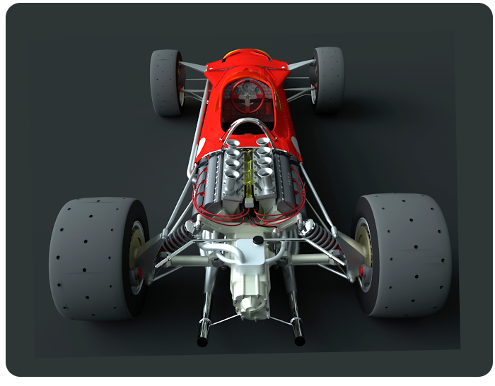 lotus 49 f1 racing car - click on image to return