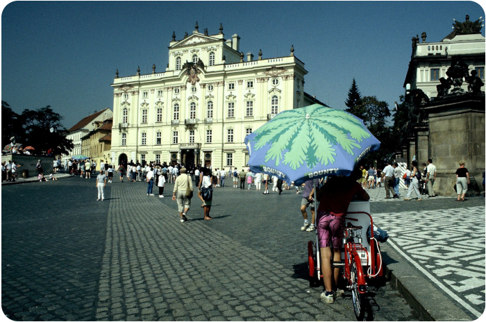 Prague street scene - click on image to return